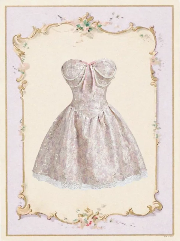 Retro flerfärgad blommig pärlformad kort korsettklänning, retro damkläder, höstrosa flerfärgad kort korsettklänning, tillbaka till skolan, flerfärgad kort korsettklänning för bal, jubileumskläder, kryssningskläder, flerfärgad kort korsettklänning för tedans